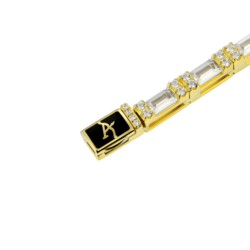 Baguette and Round Cut Tennis Bracelet - 3mm - APORRO