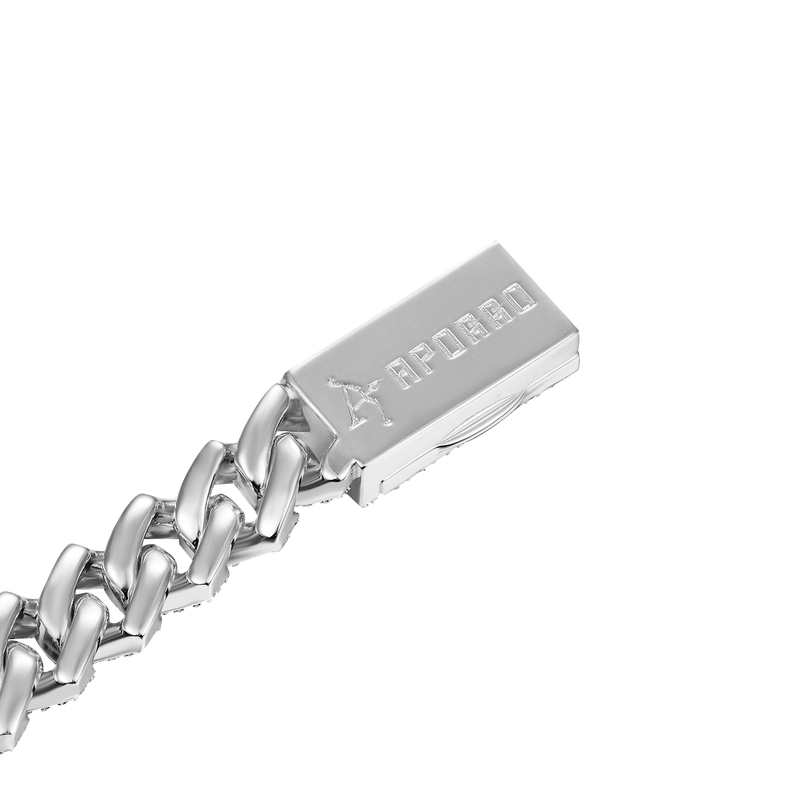Newest 8mm Silver & Moissanite Prong Bracelet - Luxury Jewelry 2022 - APORRO