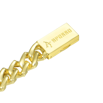 Emerald Cut Prong Cuban Link Bracelet - 12mm