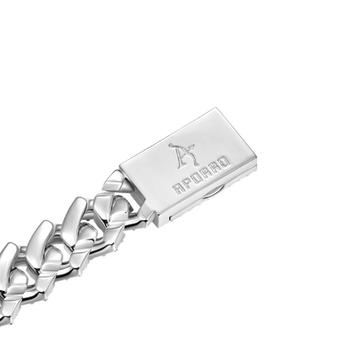 Emerald Cut Prong Cuban Link Bracelet  - 19mm