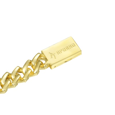 Emerald Cut Prong Cuban Link Bracelet  - 19mm