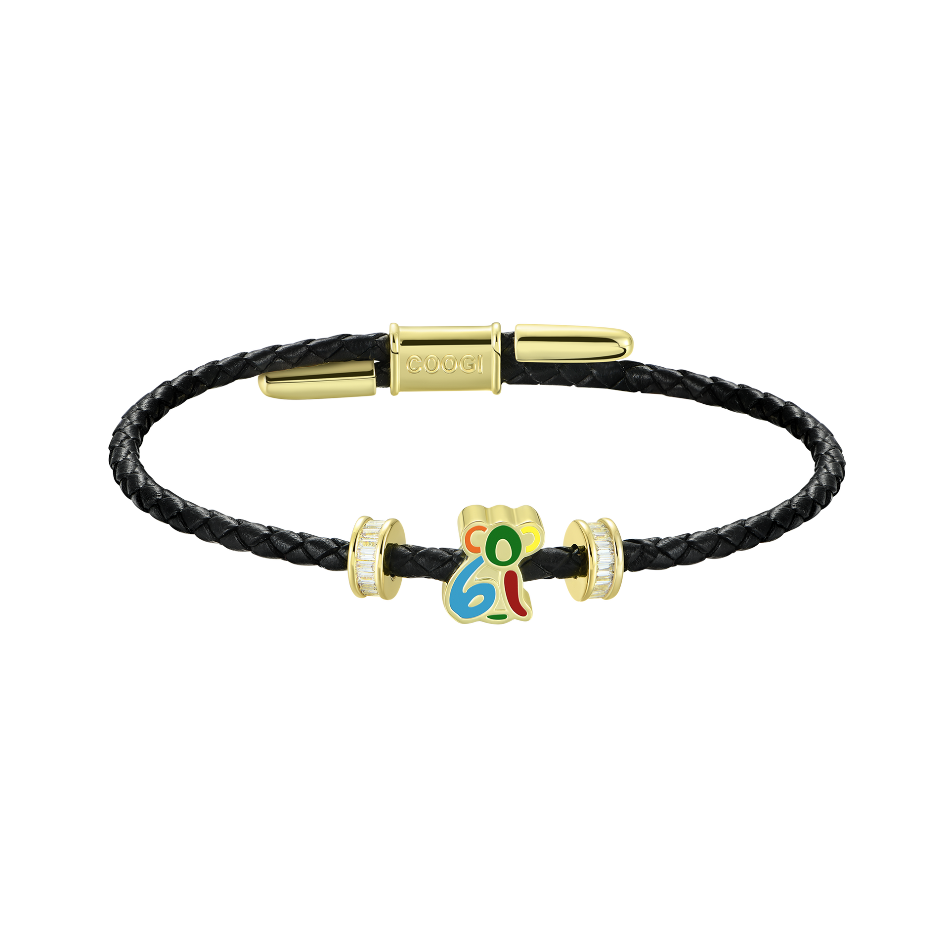 APORRO X COOGI Koala Adjustable Leather Bracelet - 3mm
