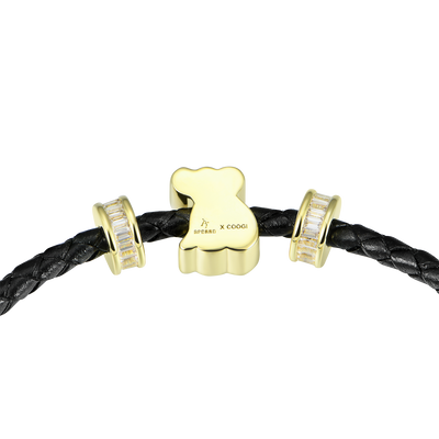 APORRO X COOGI Koala Adjustable Leather Bracelet - 3mm
