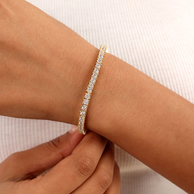 Micro Round Cut Cuban Link Chain + Tennis Bracelet Gift Set