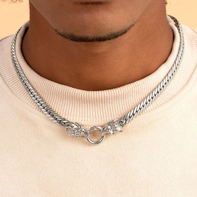WONG Double Dragon Miami Cuban Chain & Wallet Chain - 8mm