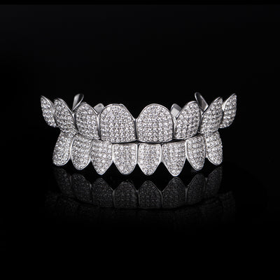 Custom Fully Iced Out Perm Cut Grillz