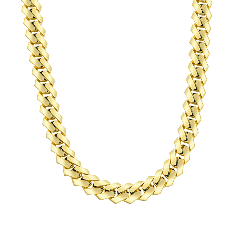 White Gold Moissanite Prong Choker Chain - 925 Silver for Men - APORRO