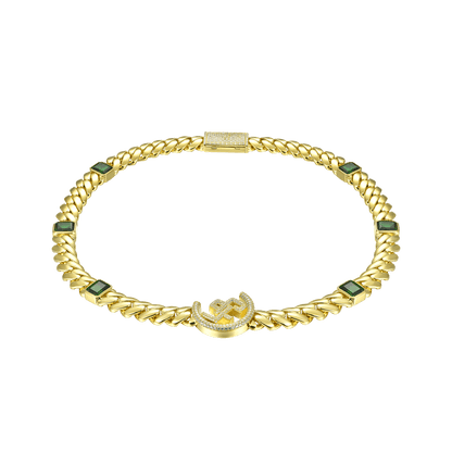 APORRO X GG Emerald Cuban Chain - 12mm