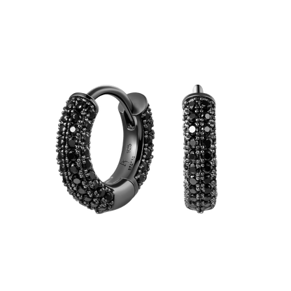 S925 Circle Hoop Earrings - Pair