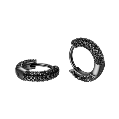 S925 Circle Hoop Earrings - Pair