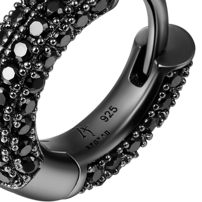 S925 Circle Hoop Earrings - Pair