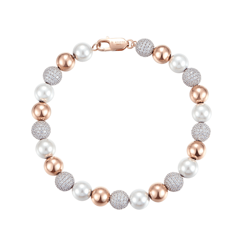 TROVE Pearl and Bead Bracelet - 8mm - APORRO