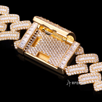 APORRO Premium Baugette Cuban Link Chain Custom Design Deposit
