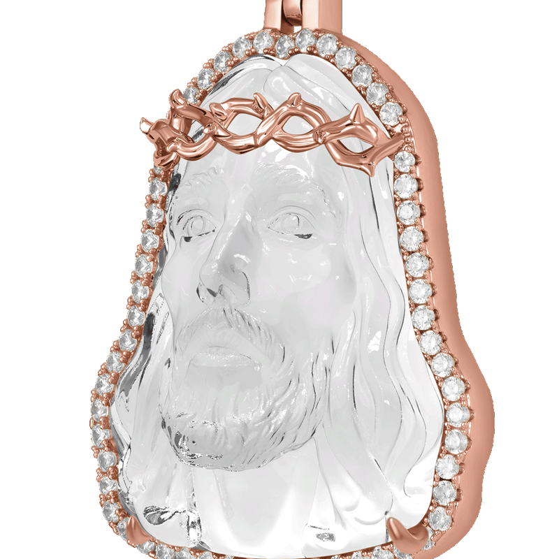 Arcenciel Gospel Transparent White Jesus Pendant - APORRO