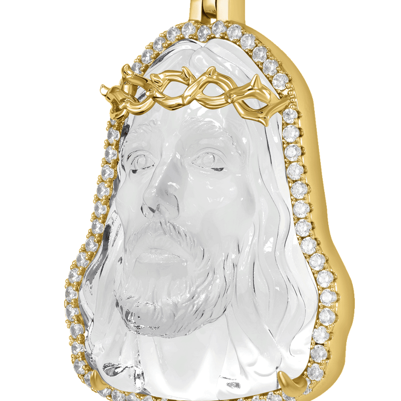 Arcenciel Gospel Transparent White Jesus Pendant - APORRO