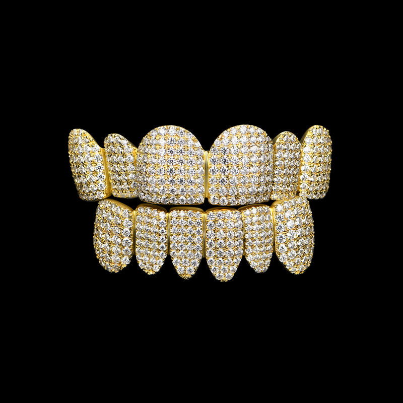 Custom Fully Iced Out Perm Cut Grillz - APORRO