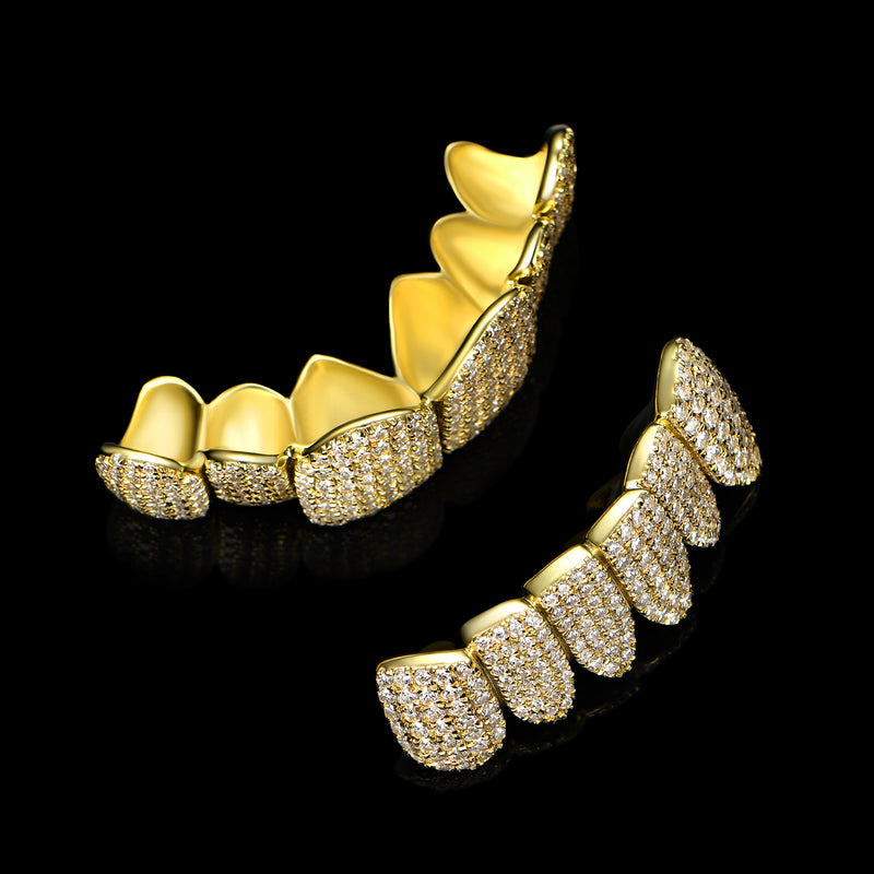 Custom Fully Iced Out Perm Cut Grillz - APORRO