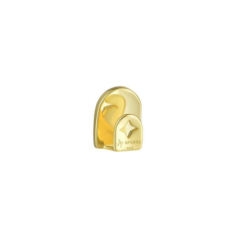 Pre-made Single Yellow White Irregular Shape Diamond Grillz - APORRO