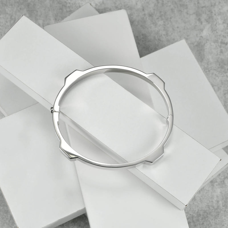 Minimalist Future Style Round Bangle Bracelet - APORRO