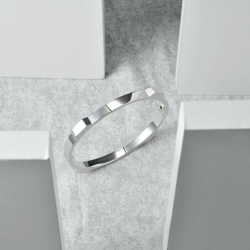 Minimalist Future Style Round Bangle Bracelet - APORRO