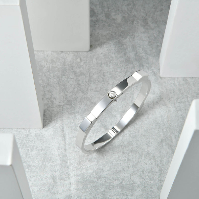 Minimalist Future Style Round Bangle Bracelet - APORRO