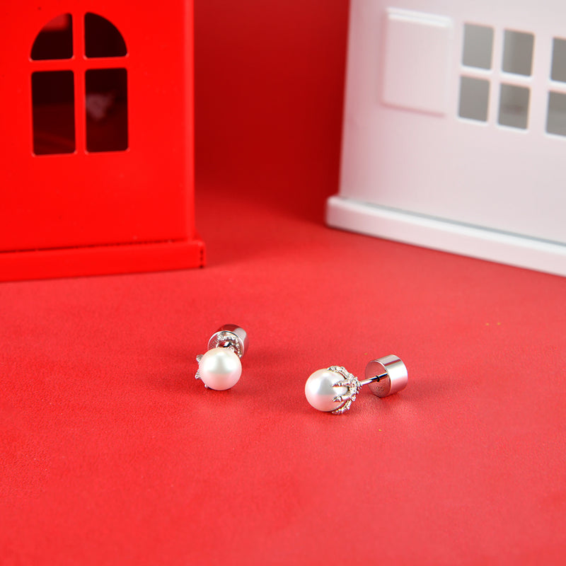 Dragon Claw Pearl Earrings with Sterling Silver Hooks - APORRO