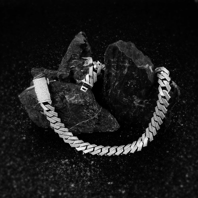 Fashionable Prong Cuban Link Chain for Men and Women - APORRO
