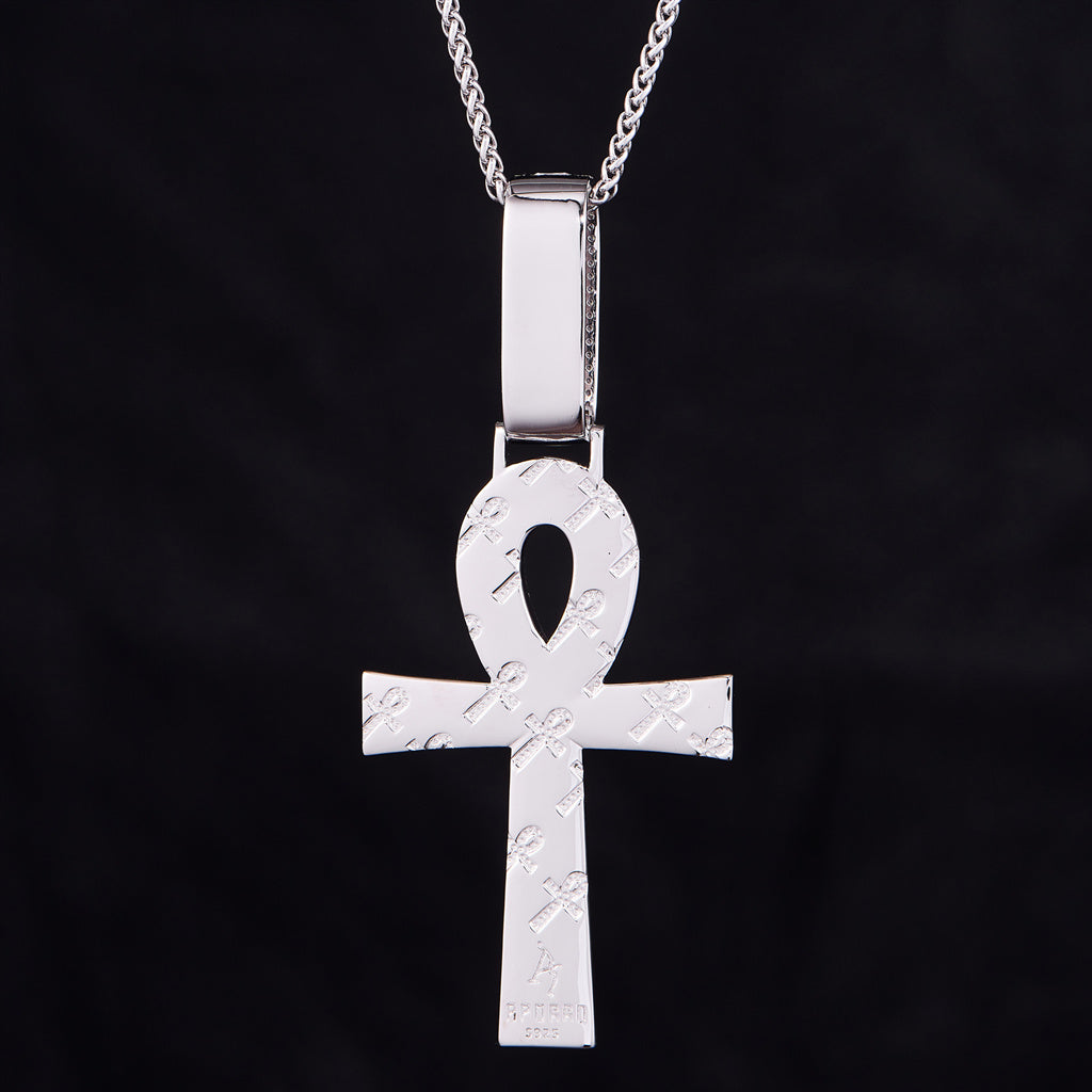 Iced Ankh Pendant - Large [Only Ship to the US]