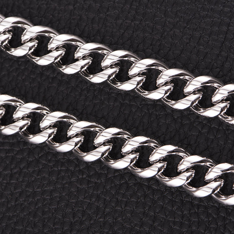 12mm White Gold Miami Cuban Curb Chain[ONLY SHIP TO THE US] - APORRO