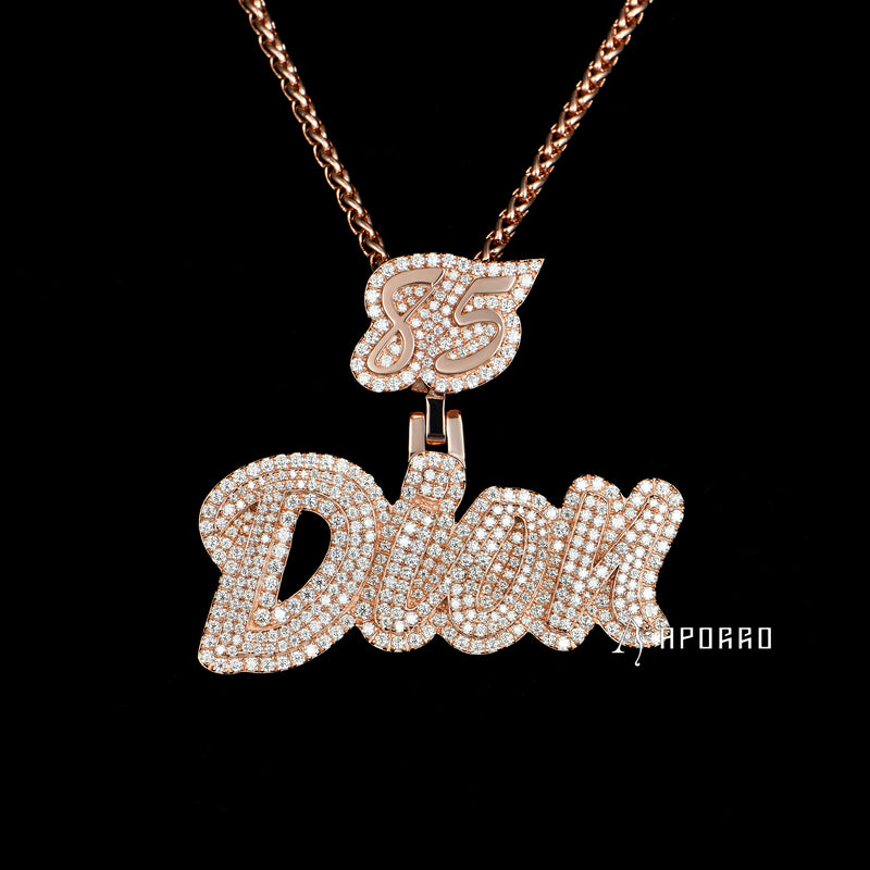 APORRO Premium Rose Gold Name Necklace Custom Design Deposit - APORRO