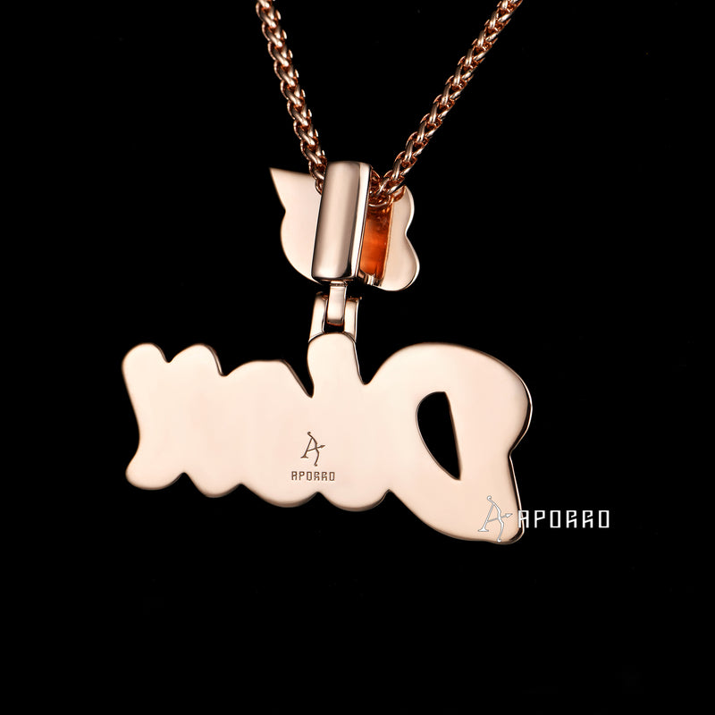 APORRO Premium Rose Gold Name Necklace Custom Design Deposit - APORRO