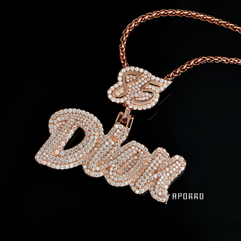 APORRO Premium Rose Gold Name Necklace Custom Design Deposit - APORRO