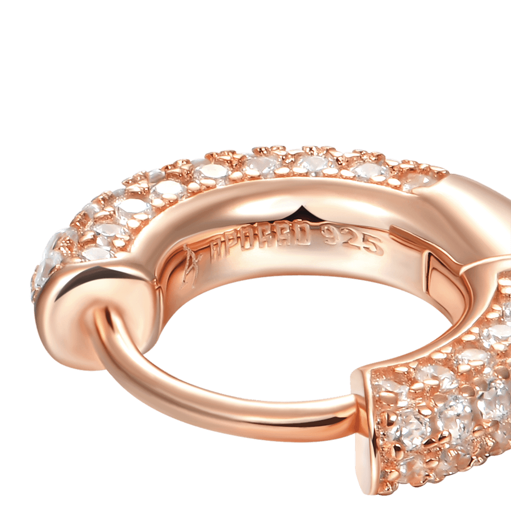 S925 Circle Hoop Earrings - Pair