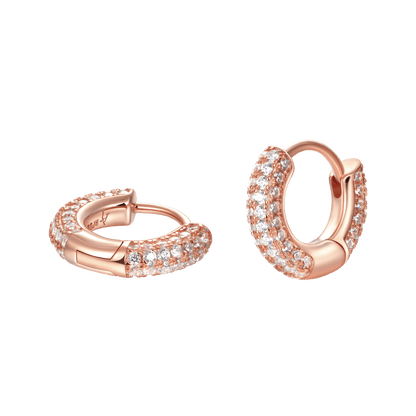 S925 Circle Hoop Earrings - Pair