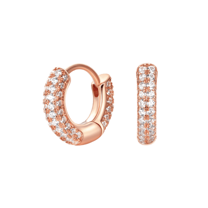 S925 Circle Hoop Earrings - Pair