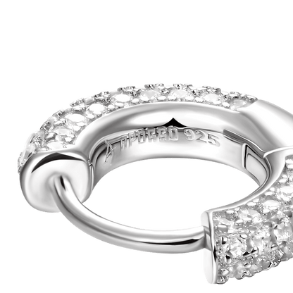 S925 Circle Hoop Earrings - Pair