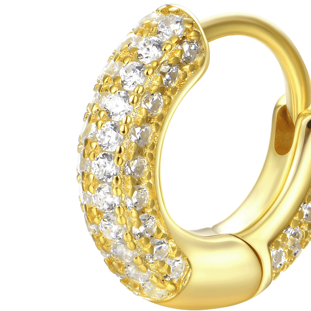 S925 Circle Hoop Earrings - Pair