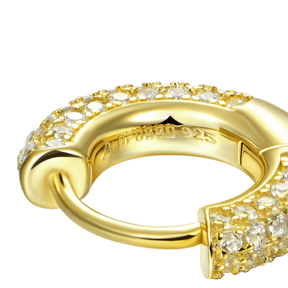 S925 Circle Hoop Earrings - Pair