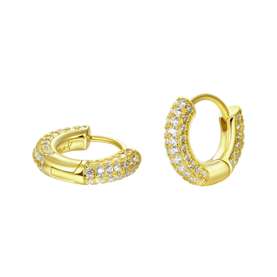 S925 Circle Hoop Earrings - Pair