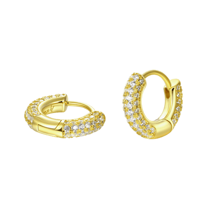 S925 Circle Hoop Earrings - Pair