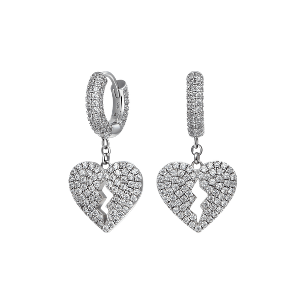 アクセサリー HEART SILVER EARRINGS E190016SW00-iced-broken-heart-