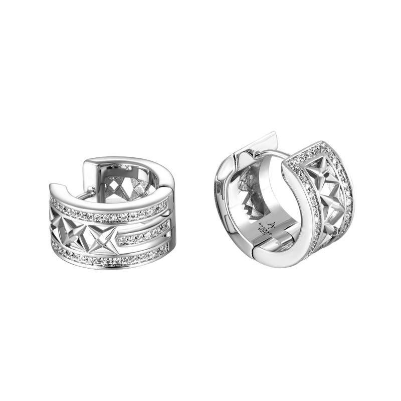 Motif Hoop Earring - Shop Small Earrings - Hoop & Dangly & Stud & Drop - APORRO