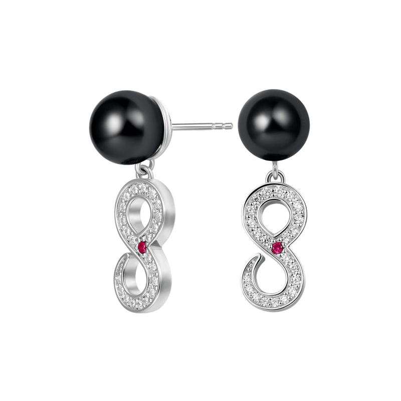 Infinity Pearl Drop Earring - Pearl Earrings for Daily Outfit - APORRO