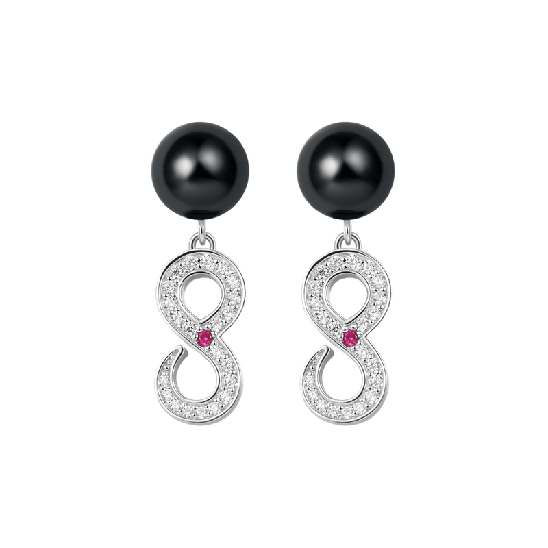 Infinity Pearl Drop Earring - Pearl Earrings for Daily Outfit - APORRO