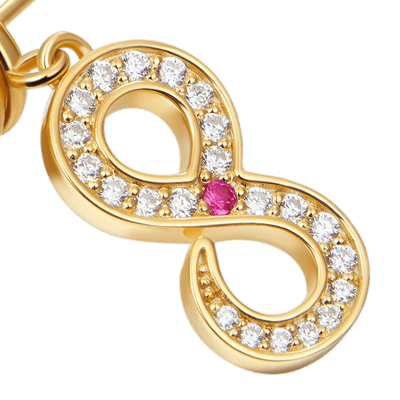 Infinity Pearl Drop Earring