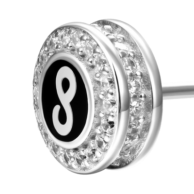 Infinity Stud Earrings - Pair