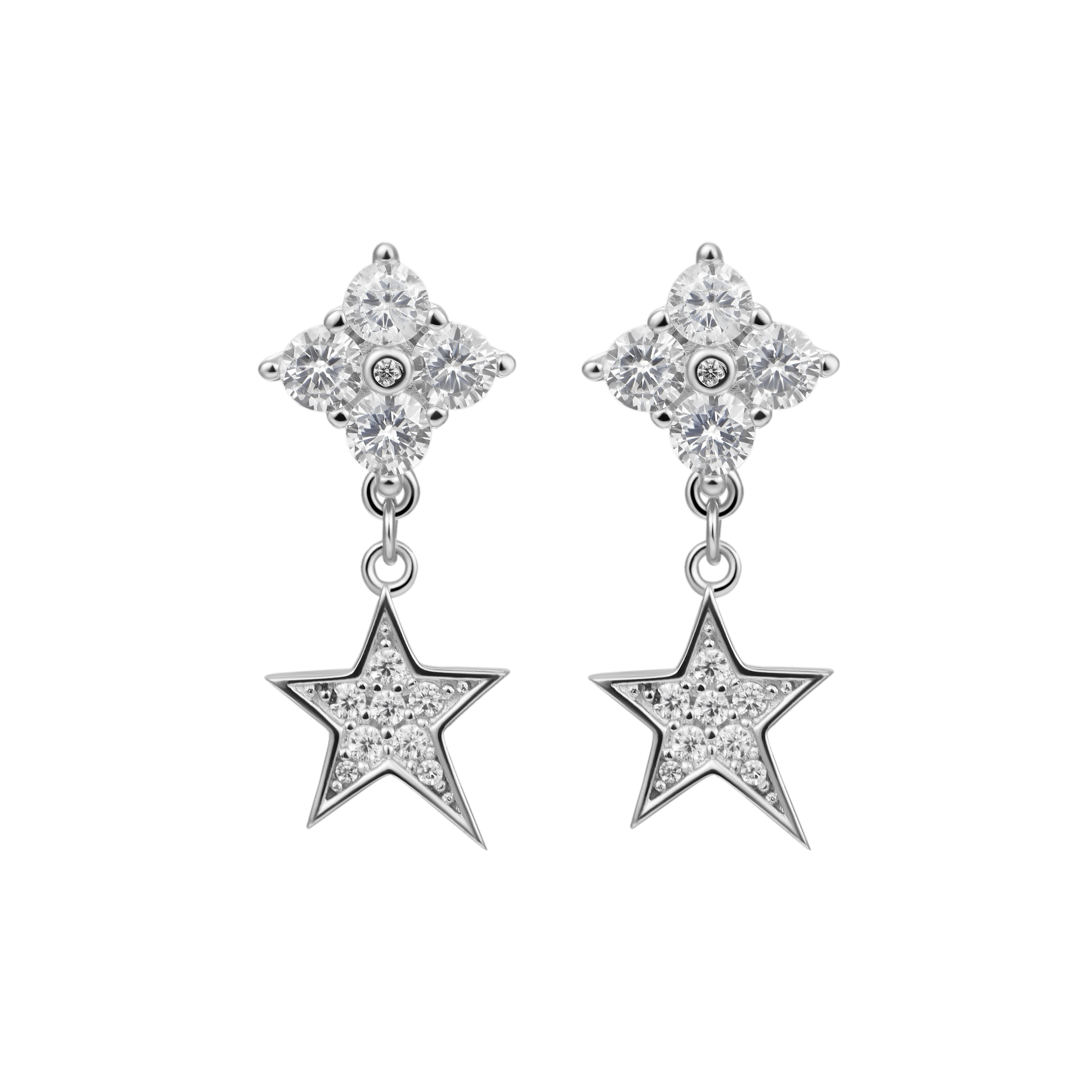 Single Star Drop Earring