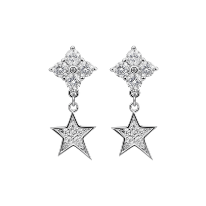 Single Star Drop Earring