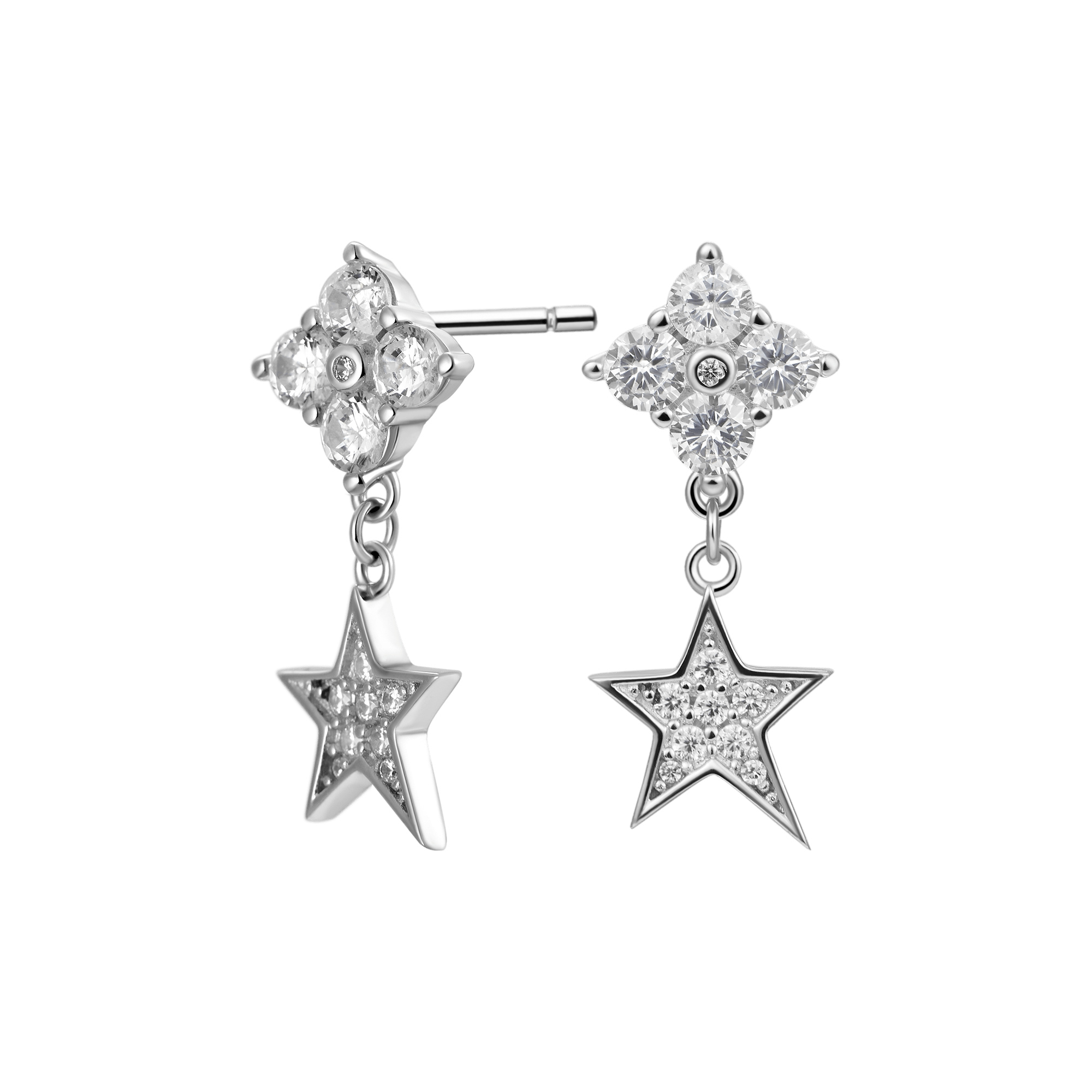 Single Star Drop Earring