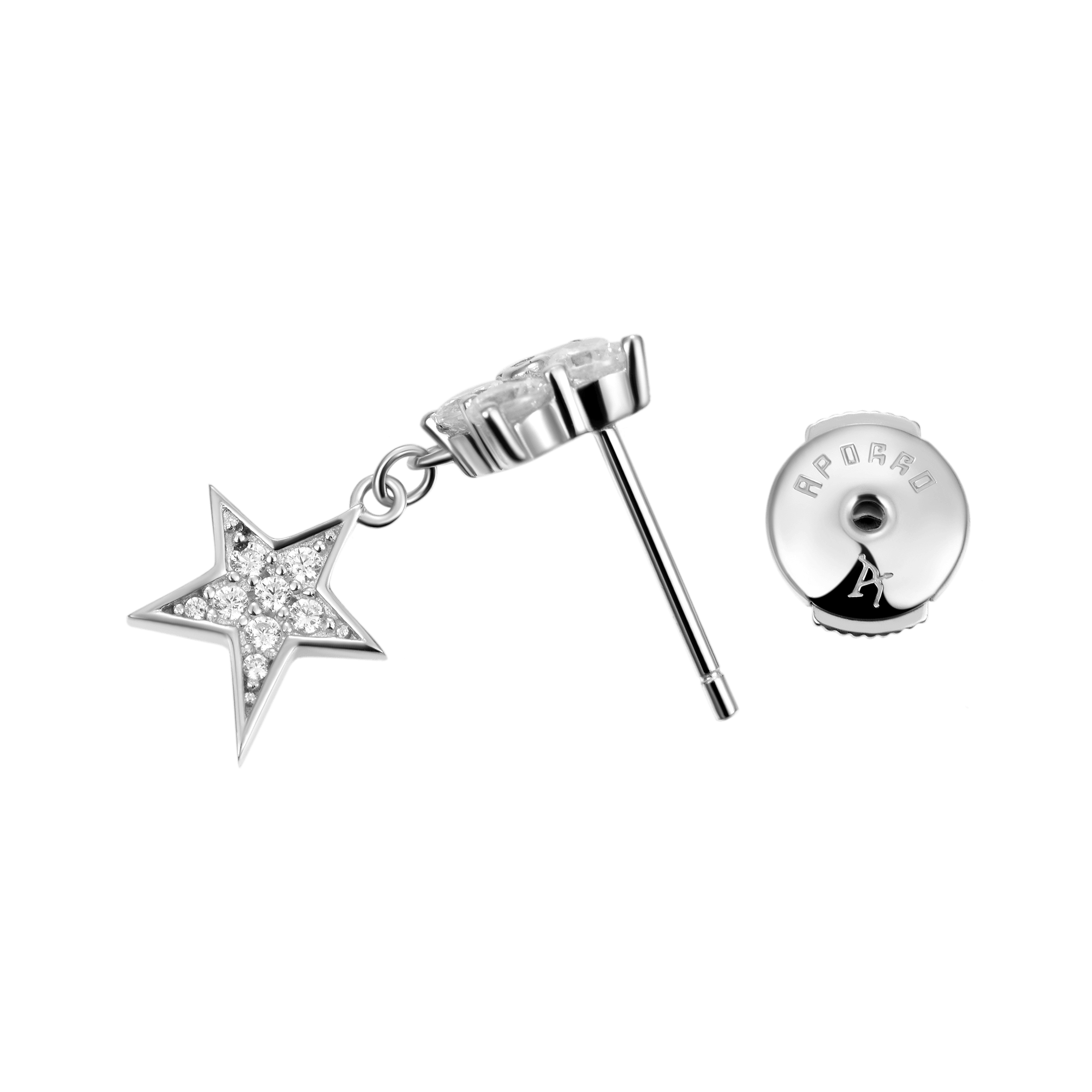 Single Star Drop Earring